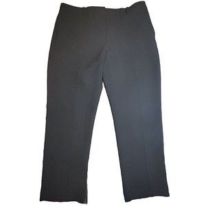 DKNY Black Women's Dress Pants - Size 14 Straight Wide Leg Workwear Career